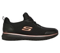 SKECHERS SQUAD SR- Damen Sneaker Schwarz/Gold 41 EU